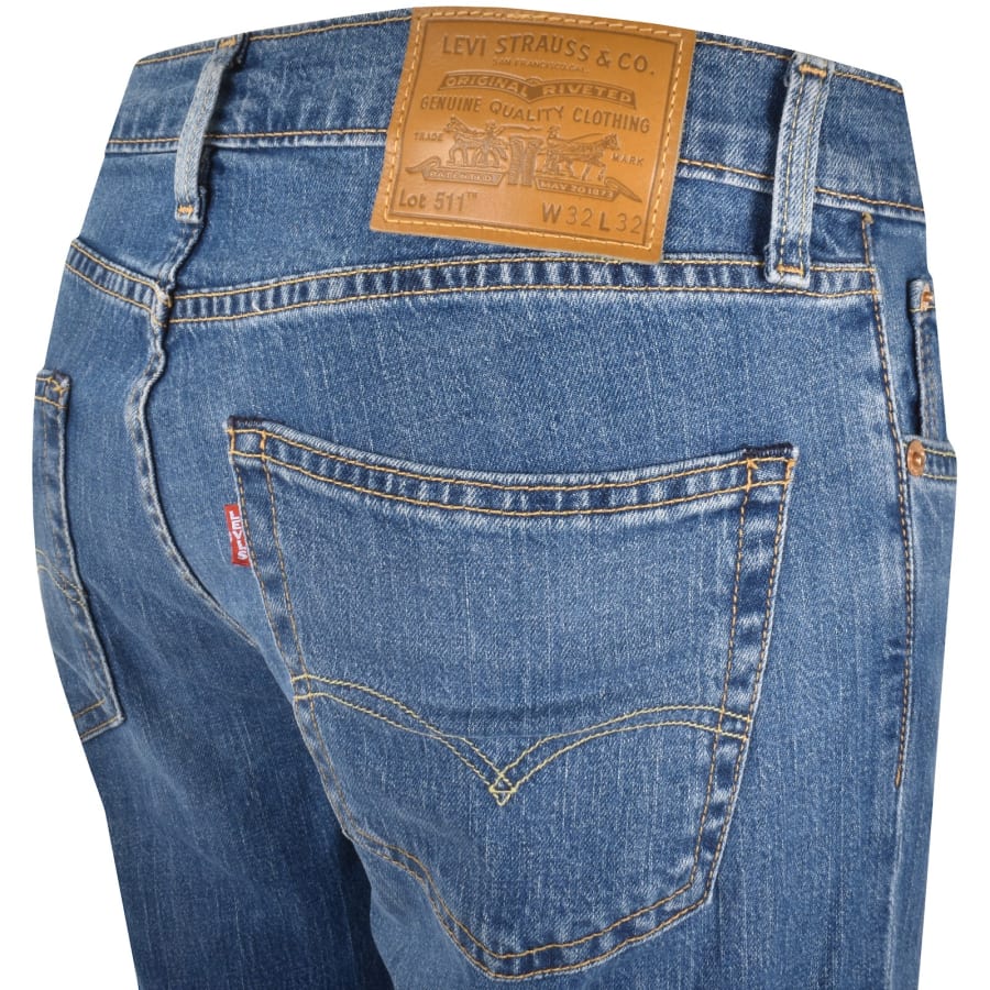 Levis 511 Slim Fit Mid Wash Jeans Blue